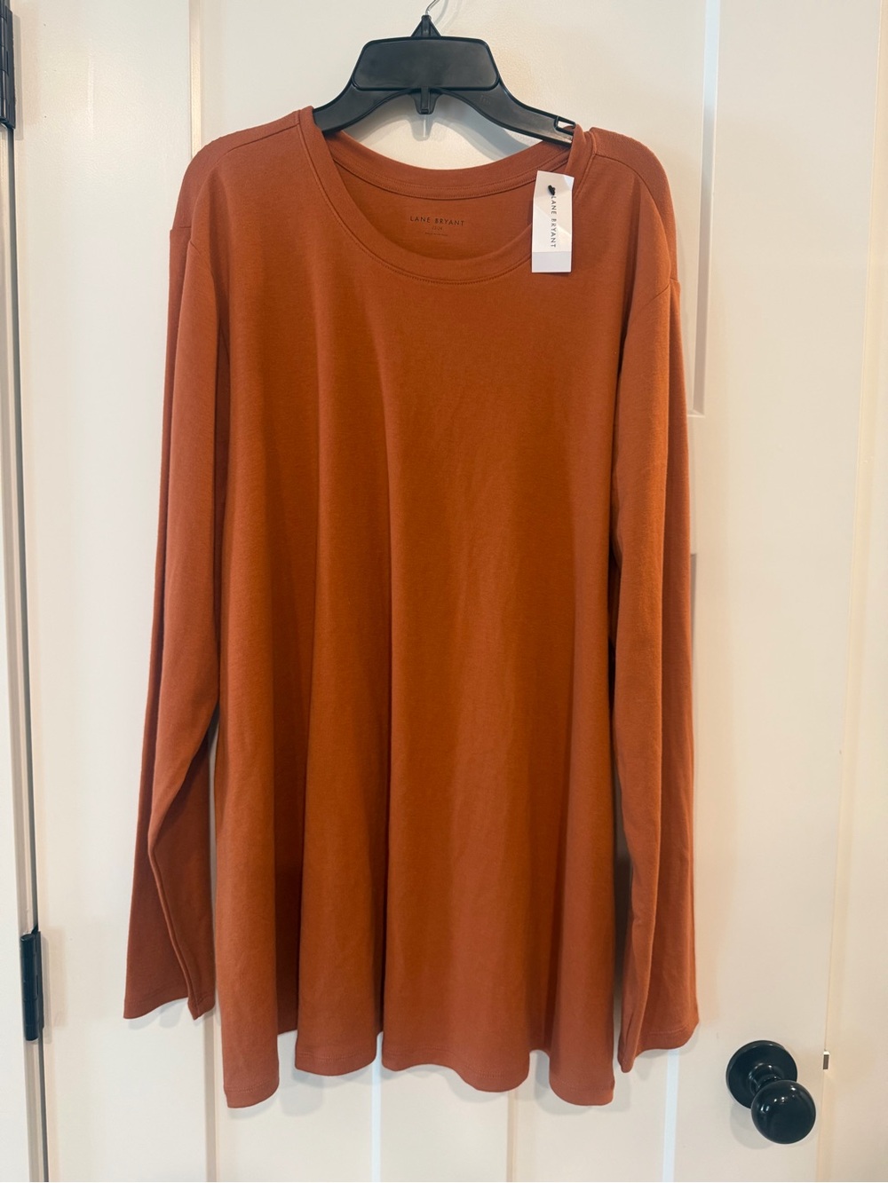Lane Bryant Long Sleeve Crewneck Top - Burnt Orange Women’s Size 22/24